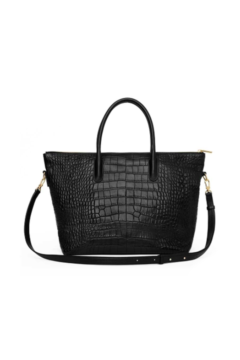 Handbag, Bag, Black, Product, Fashion accessory, Leather, Shoulder bag, Tote bag, Satchel, Material property, 