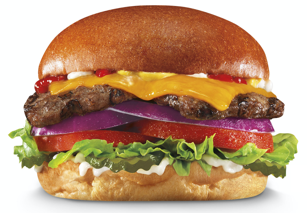 Food, Hamburger, Fast food, Dish, Cheeseburger, Breakfast sandwich, Veggie burger, Cuisine, Buffalo burger, Original chicken sandwich, 