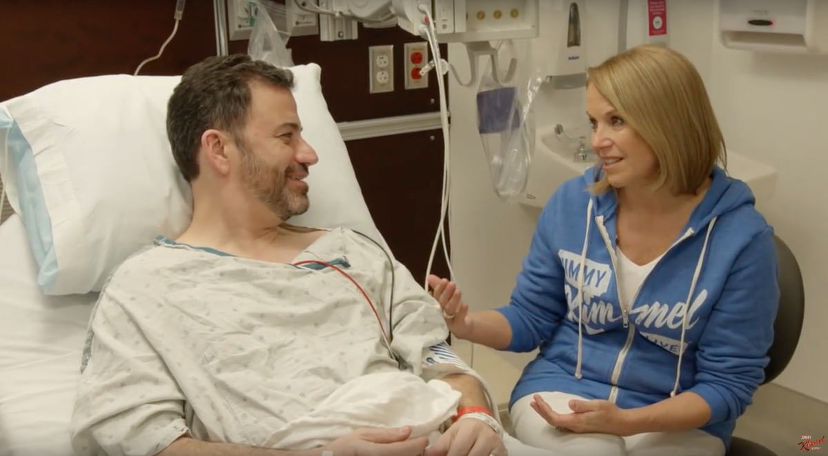 Jimmy Kimmel Gets Colonoscopy on TV With Katie Couric