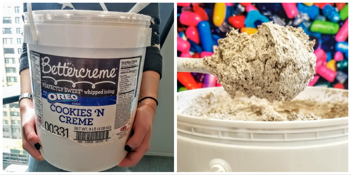 Bucket of hot sale frosting