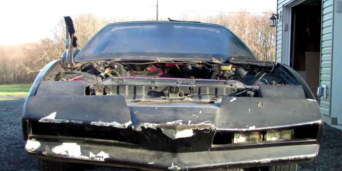 This is the original Knight Rider KITT car used in the series [video