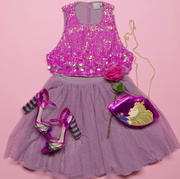 Pink, Clothing, Purple, Product, Dress, Magenta, Costume design, Day dress, Costume accessory, Costume, 