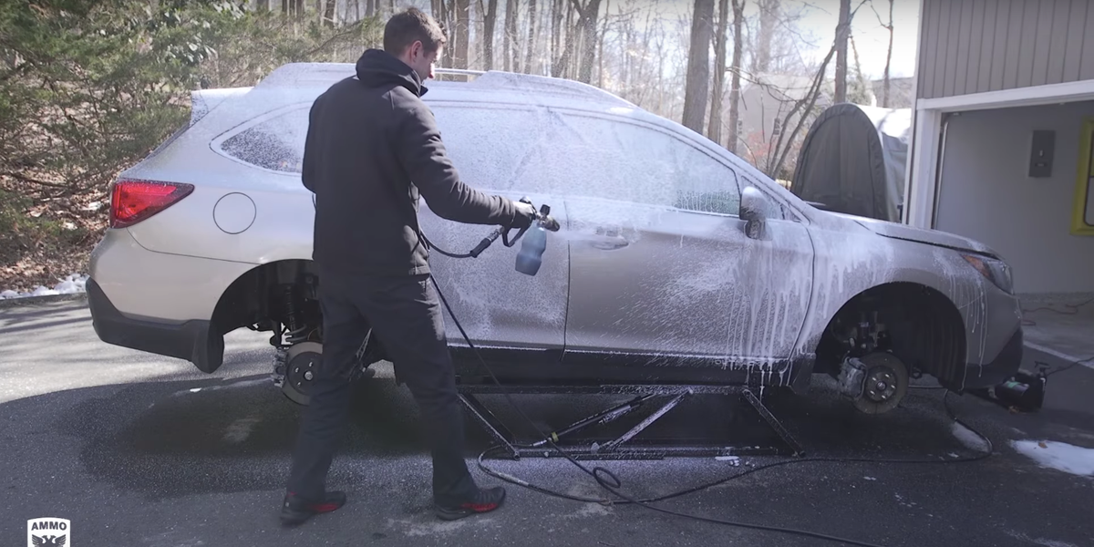 How to wash your truck or car during the winter to protect from salt d