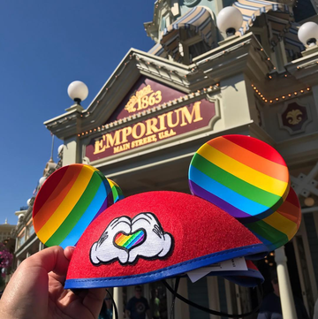 pride mickey mouse rainbow ears