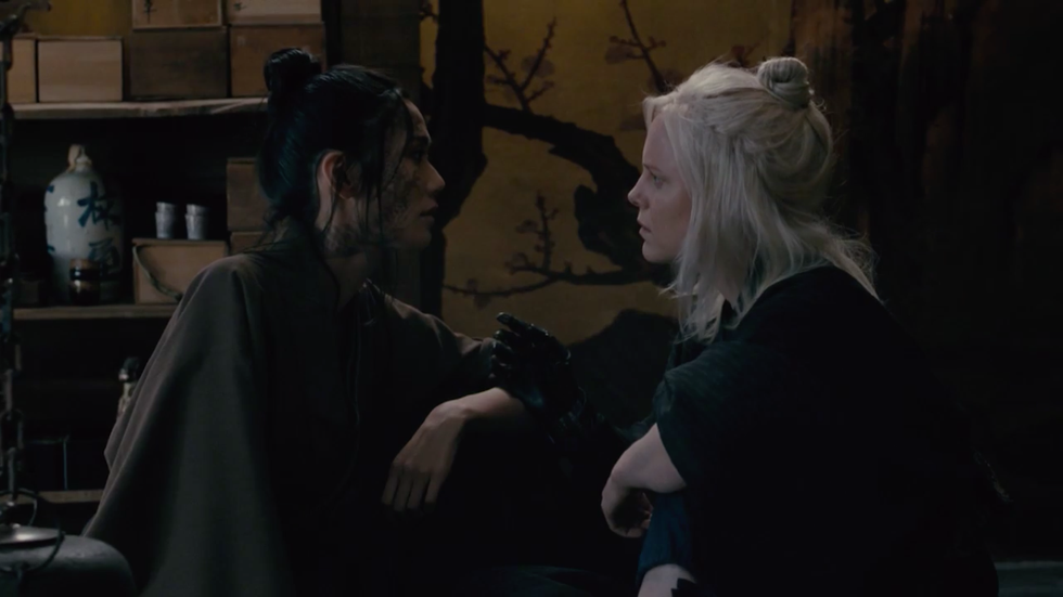 Human, Shelf, Interaction, Scene, Shelving, Fictional character, Acting, Conversation, Drama, Costume design, 
