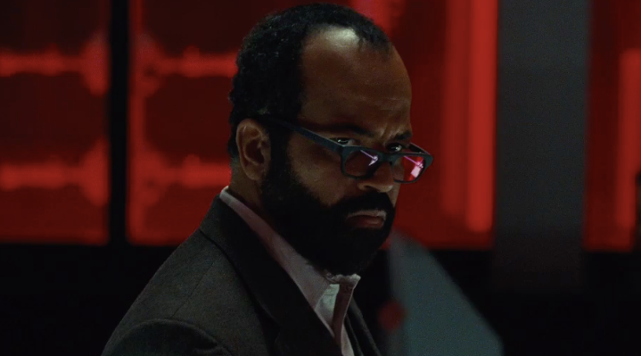 Facial hair, Beard, Public speaking, Human, Speech, Music, Darkness, Vision care, Suit, Glasses, 