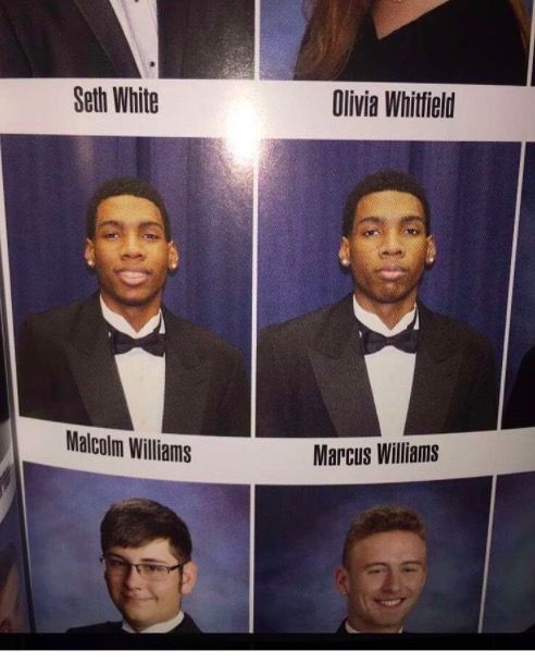 This twin just stood in for his brother's year book pic, and people think it's hilarious