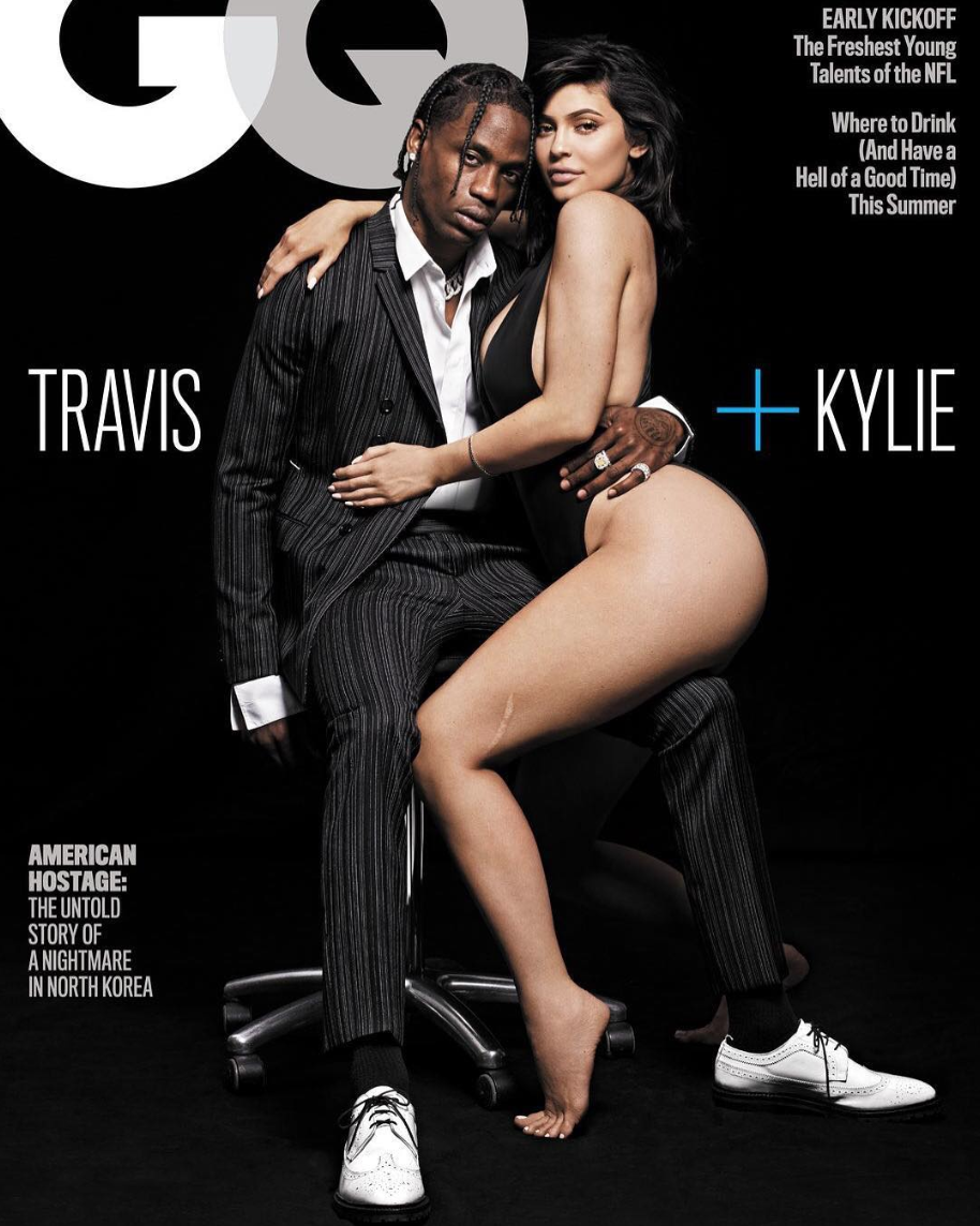 Kylie Jenner Shows Her ʙuтт in GQ Cover With Travis Scott - Kylie Jenner Travis Scott Magazine Cover PH๏τos