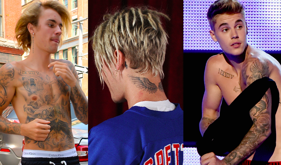 Justin Bieber Covers All His Tattoos In JawDropping Transformation For  Anyone Video  Access
