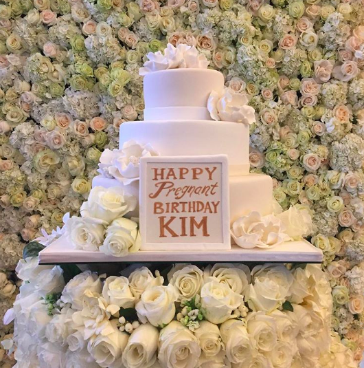 Kim Kardashian's pregnancy-themed birthday party | MadeForMums
