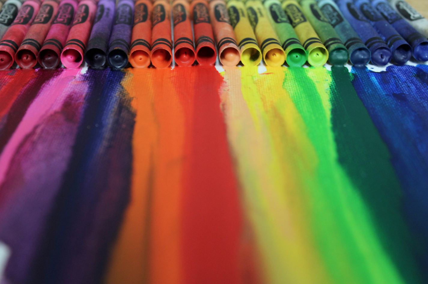 Melted Crayons Wallpaper