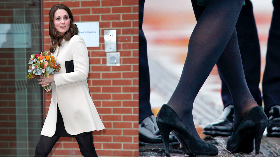 How Kate Middleton Keeps Her Shoes and Tights from Slipping