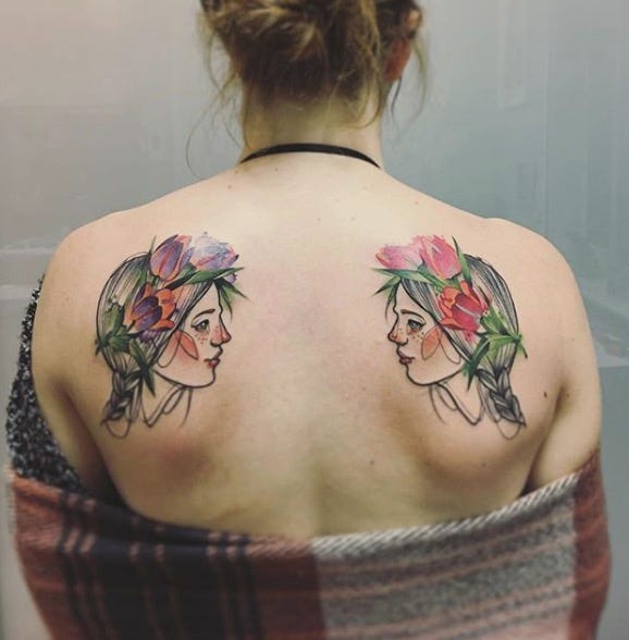 Watercolour Fairytale Tattoo Ideas