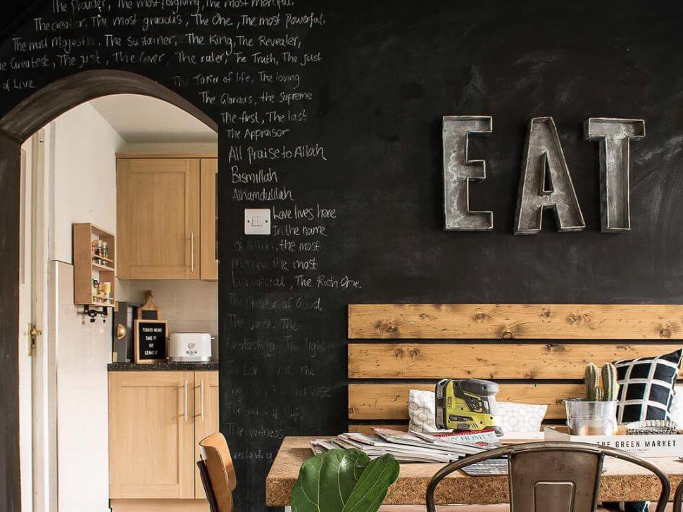 How To Apply Chalkboard Peel and Stick Wallpaper 