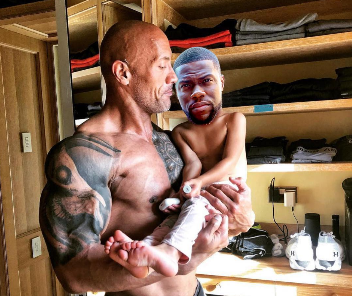 Dwayne 'The Rock' Johnson trolls Kevin Hart with Baby Yoda meme