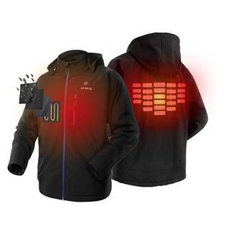Jacket, Clothing, Sports gear, Outerwear, Red, Orange, Personal protective equipment, Hood, Sportswear, Jersey, 