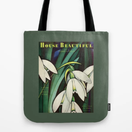 Bag, Handbag, Tote bag, Flower, Plant, Fashion accessory, Amaryllis family, Flowering plant, Galanthus, Lily of the valley, 