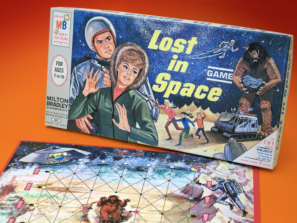 UNIQUE VINTAGE GREEK LITHO BOARD GAME - SPACE RACE - BY ION FROM 70s