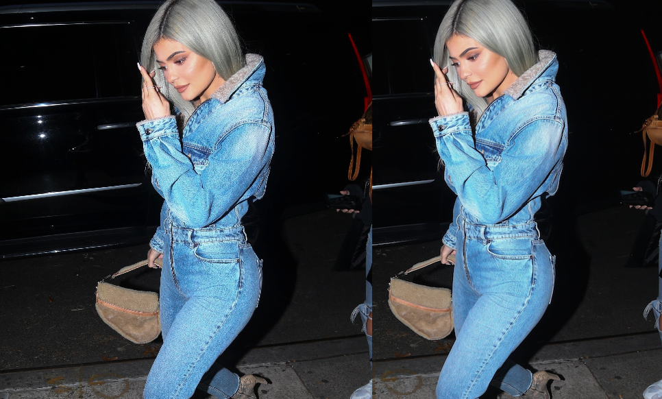 Kylie Jenner Wears Denim Jumpsuit in NYC Where Is Kylie Jenner s Denim Jumpsuit From