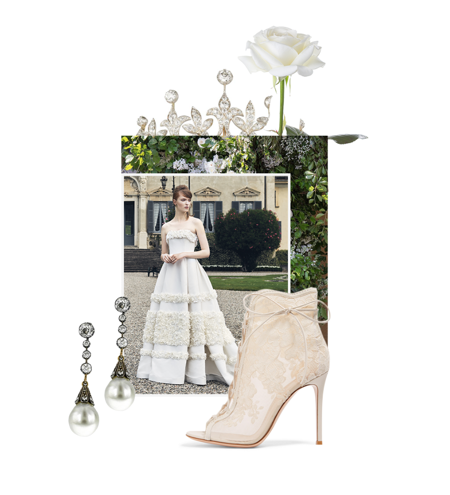 White, Photograph, Footwear, Dress, Bride, Shoe, Ceremony, Wedding, High heels, Plant, 