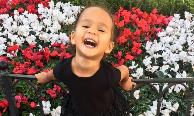 Flower, Facial expression, Plant, Petal, Spring, Botany, Smile, Child, Happy, Shrub, 