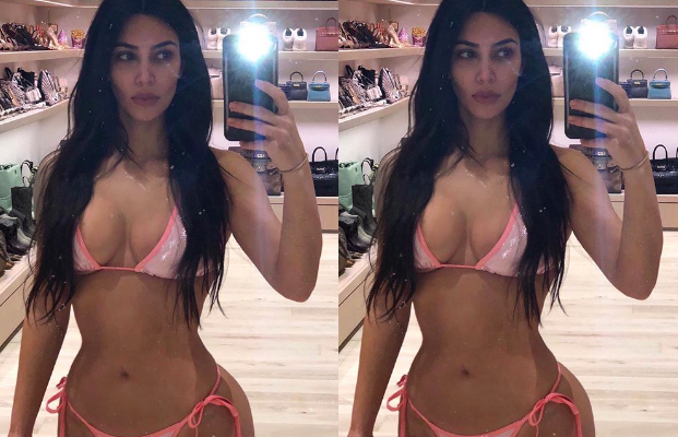 Kim Kardashian celebrates 40 with 'fire' string bikini snaps