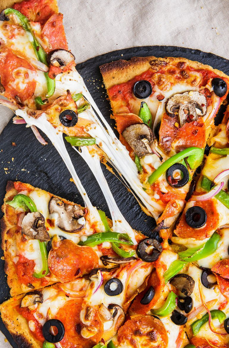 Dish, Food, Cuisine, Pizza, Ingredient, Pizza cheese, Flatbread, Meat, Produce, California-style pizza, 