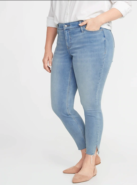 old navy lined jeans womens