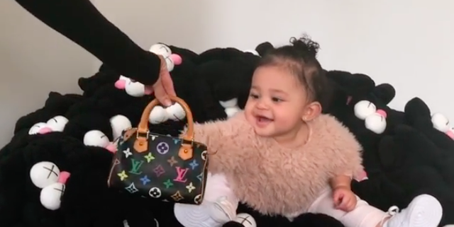 Kim Kardashian Gifts Stormi Webster Her First Louis Vuitton Bag