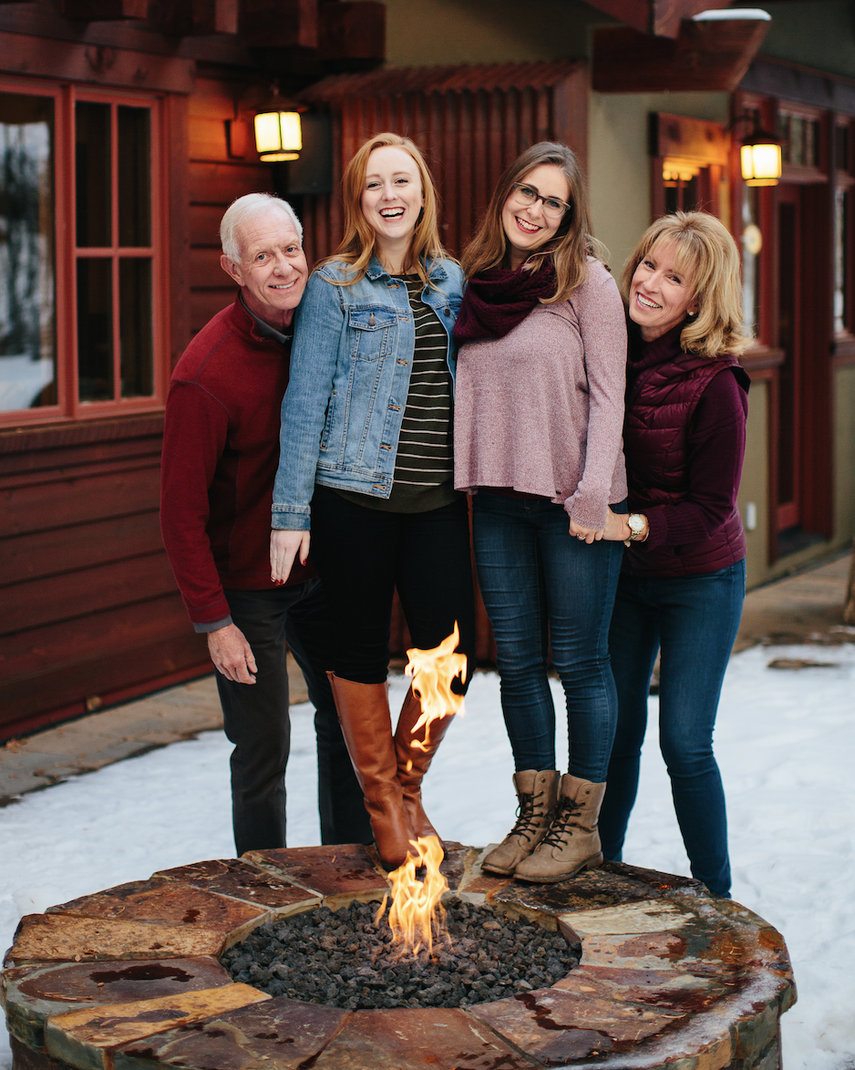 Chesley Sullenberger with his wife and two daughters.