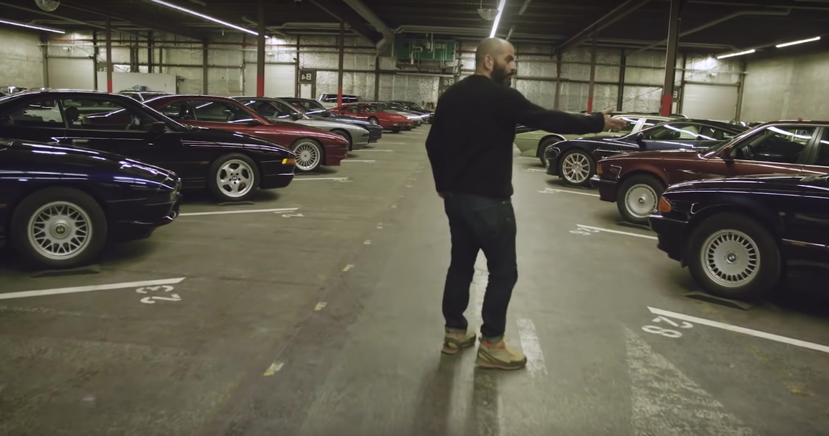 Watch Chris Harris Freak Out Walking Through This '80s and '90s Car Collection