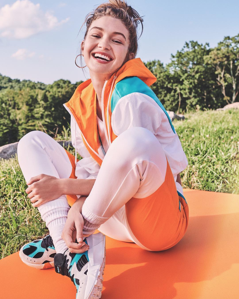 Hadid Releases Athleisure Clothing With Reebok – Where to Reebok x Gigi Hadid Sneakers