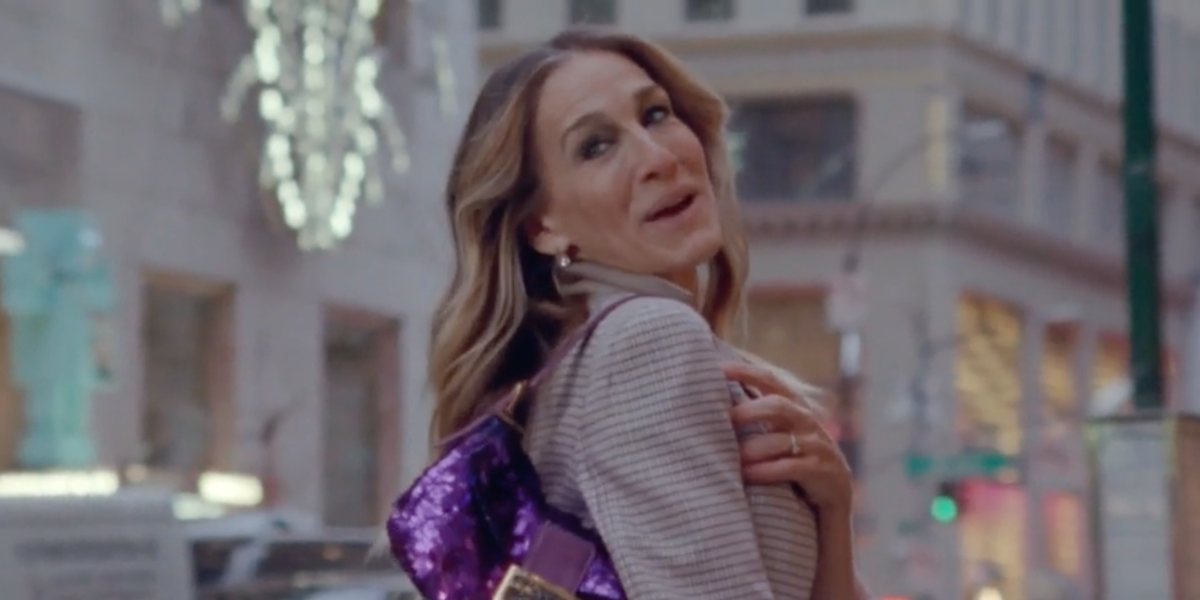 Carrie's Sparkly Fendi Bag in And Just Like That