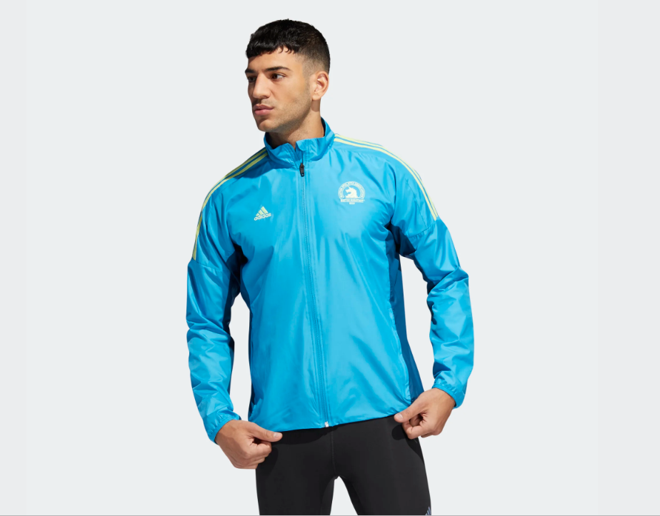  adidas Women's 2019 Boston Marathon Celebration Jacket (Large,  Shock Cyan) : Sports & Outdoors