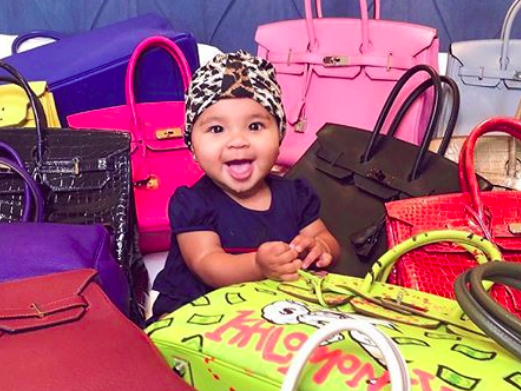Baby True Surrounded by Birkin Bags: Pics - New Pictures of True Thompson