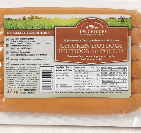life choices chicken hot dogs