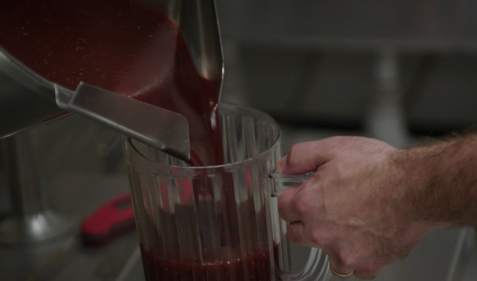 Liquid, Fluid, Red, Ingredient, Carmine, Nail, Small appliance, Coquelicot, Laboratory equipment, Fruit syrup, 