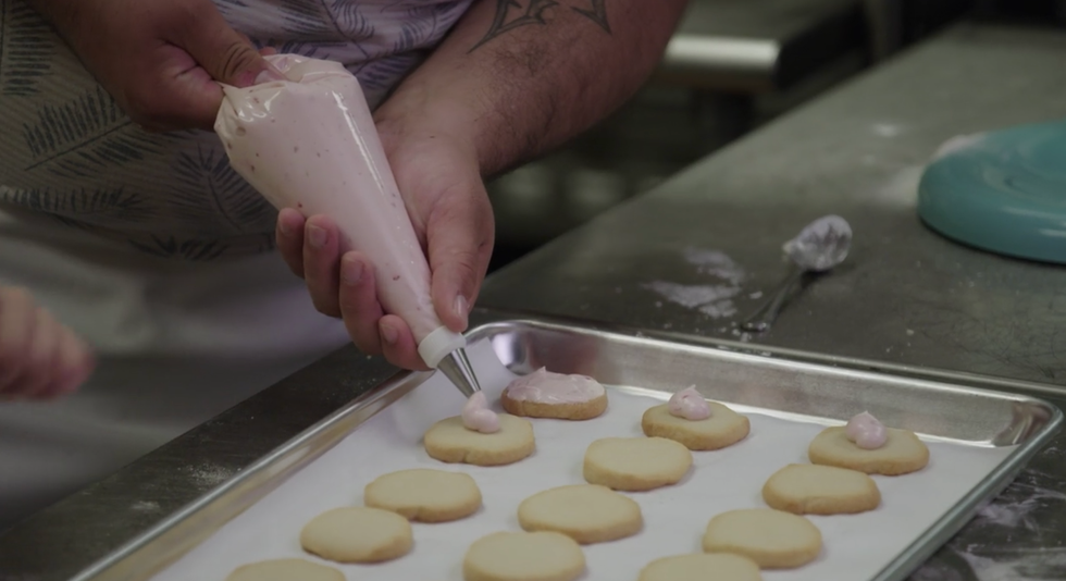 Food, Baking, Cuisine, Dish, Ingredient, Cooking, Snack, Macaroon, Dessert, 
