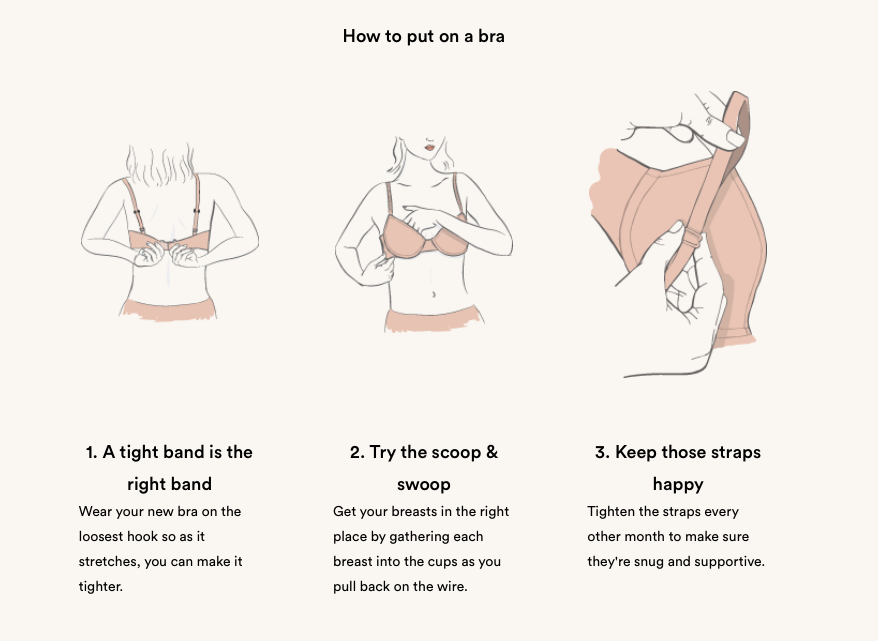 Are you sure you're putting your bra on correctly?