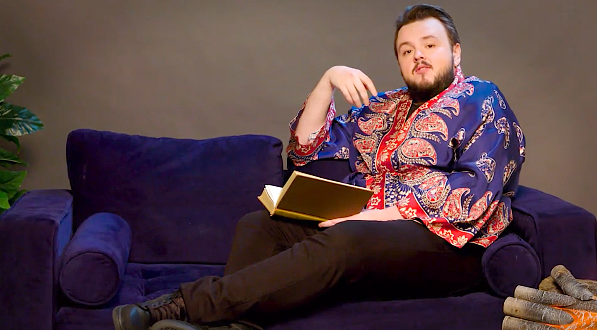 Sam Tarly Actor John Bradley Reading Jon Snow Ygritte Cave Sex Scene ...