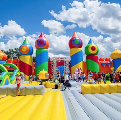 The World's Biggest Bouncy house summer tour