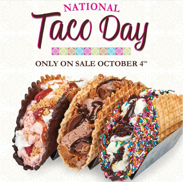 Cold Stone Will Have Ice Cream Waffle Cone Tacos For Cinco De Mayo