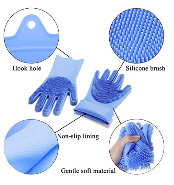 Magical Reusable and Efficient Cleaning Tool Silicone Dish