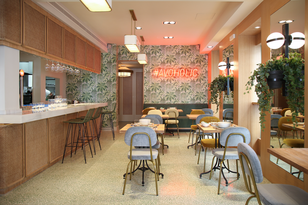 Building, Room, Property, Interior design, Restaurant, Furniture, Real estate, Ceiling, Cafeteria, Table, 