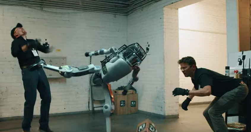This Video of a Robot Up Humans Is Extremely