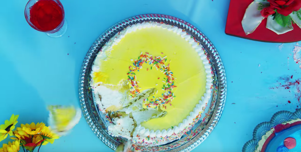 Food, Cuisine, Dish, Cassata, Food coloring, Ingredient, Dessert, 