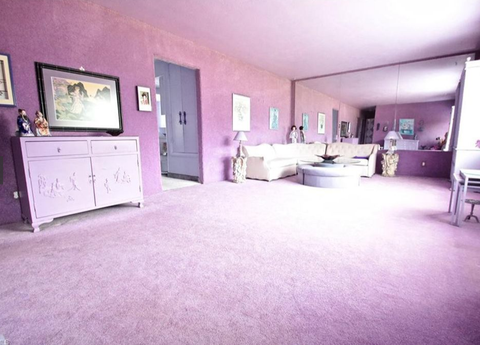 Room, Purple, Property, Floor, Interior design, Violet, Furniture, Pink, Building, Lilac, 