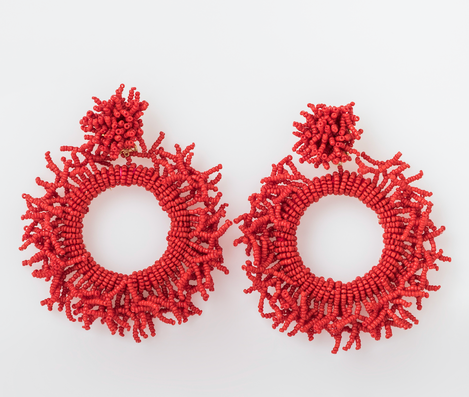 casa-chiqui-chaquira-coral-red-earrings