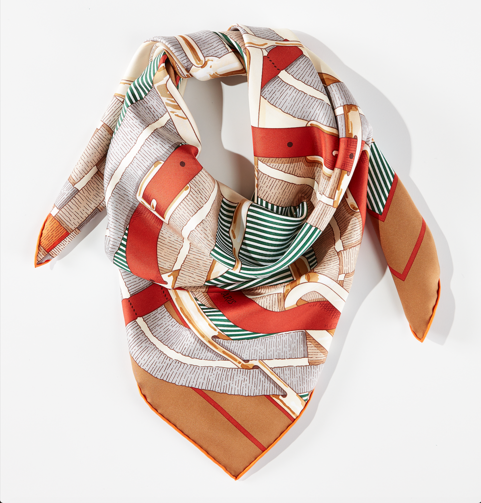 hermes-hand-rolled-silk-scarf