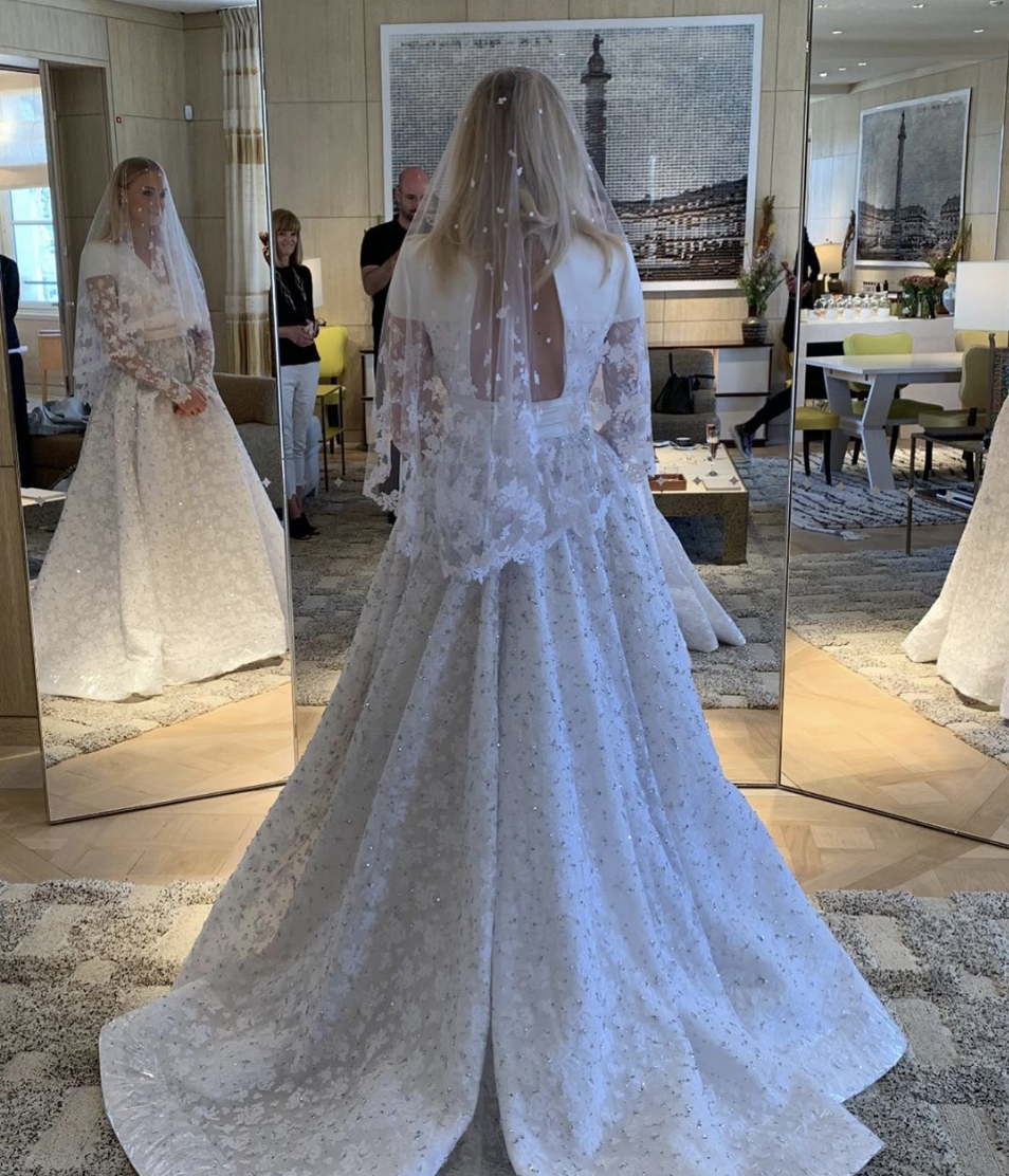 Sophie Turner's Wedding Dress Revealed by Louis Vuitton Designer